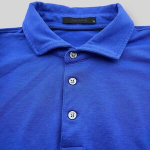 Greyson Polo Shirt Mens XL Blue Performance‎ Brrr Stretch Embroidered Golf Rugby